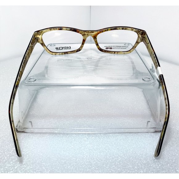 Kids EasyClip Brown Orange Tortoise Frames Green Camo Interior w/ Sunglasses - Picture 6 of 12